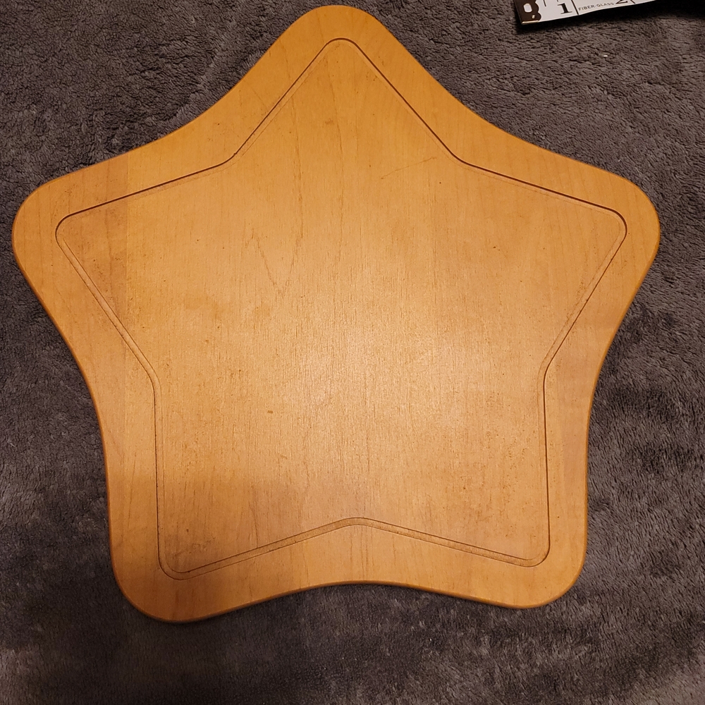 Longaberger Woodcrafts Star-Shaped Wooden Tray - Picture 3 of 6